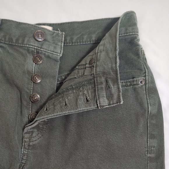 We The Free Makai Denim Jean Shorts, Color Green Size 25 - Picture 9 of 15